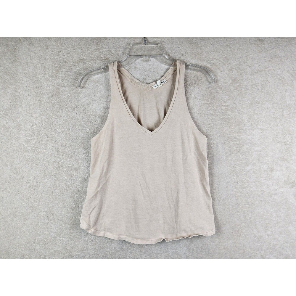 Rag & Bone Jean Women's Sleeveless V Neck Cropped Tank Top Size XXS